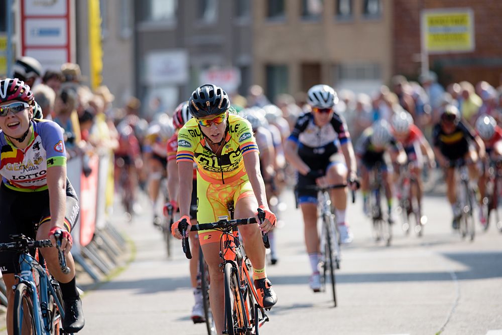 Emilia Fahlin (Al&eacute; Cipollini) finishes just off the podium in fourth at the 108 km Stage 2 of the Lotto Belgium Tour 2016