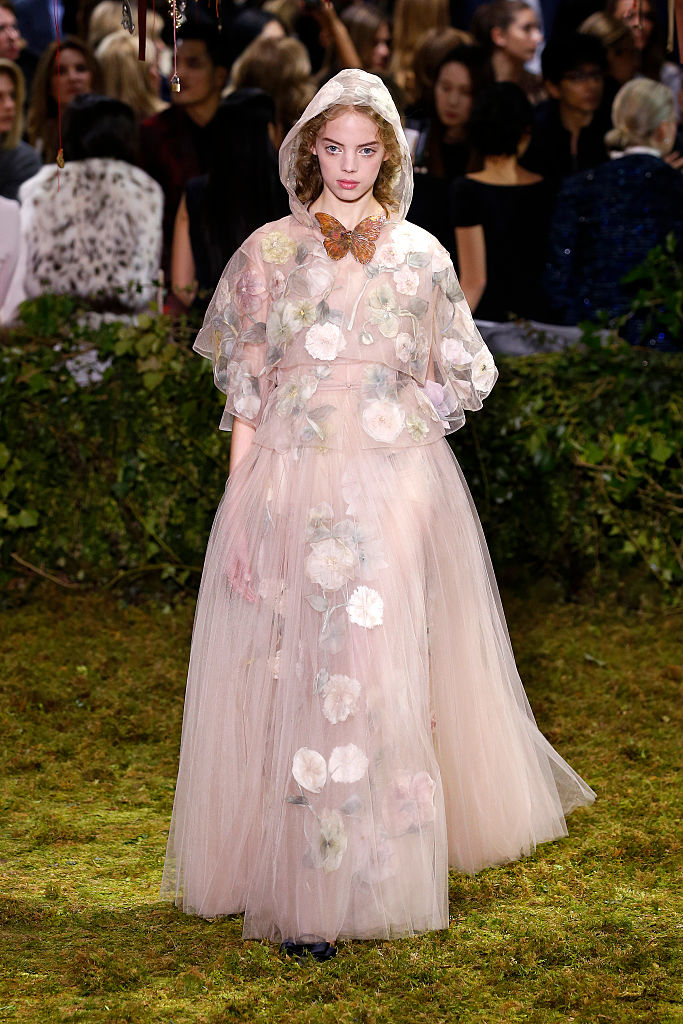 A model walks the runway during the Christian Dior designed by Maria Grazia Chiuri Spring Summer 2017