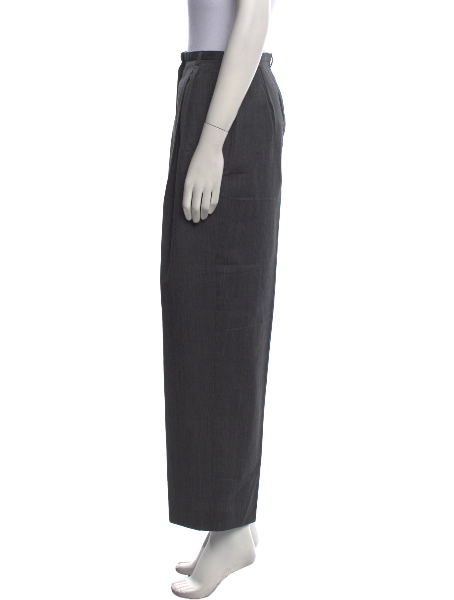 Wool Straight Leg Pants