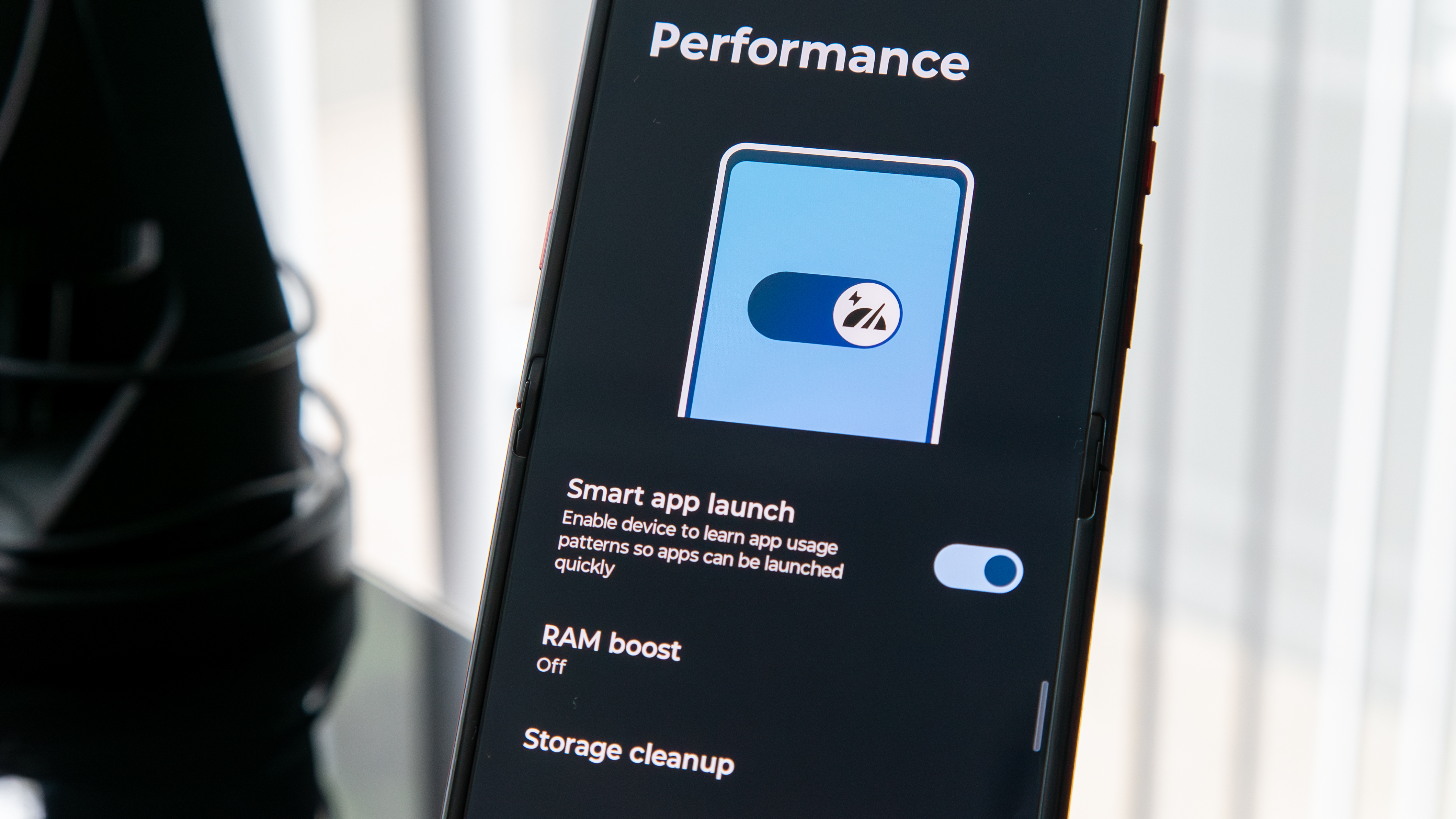 Performance menu on the Razr Ultra 2025