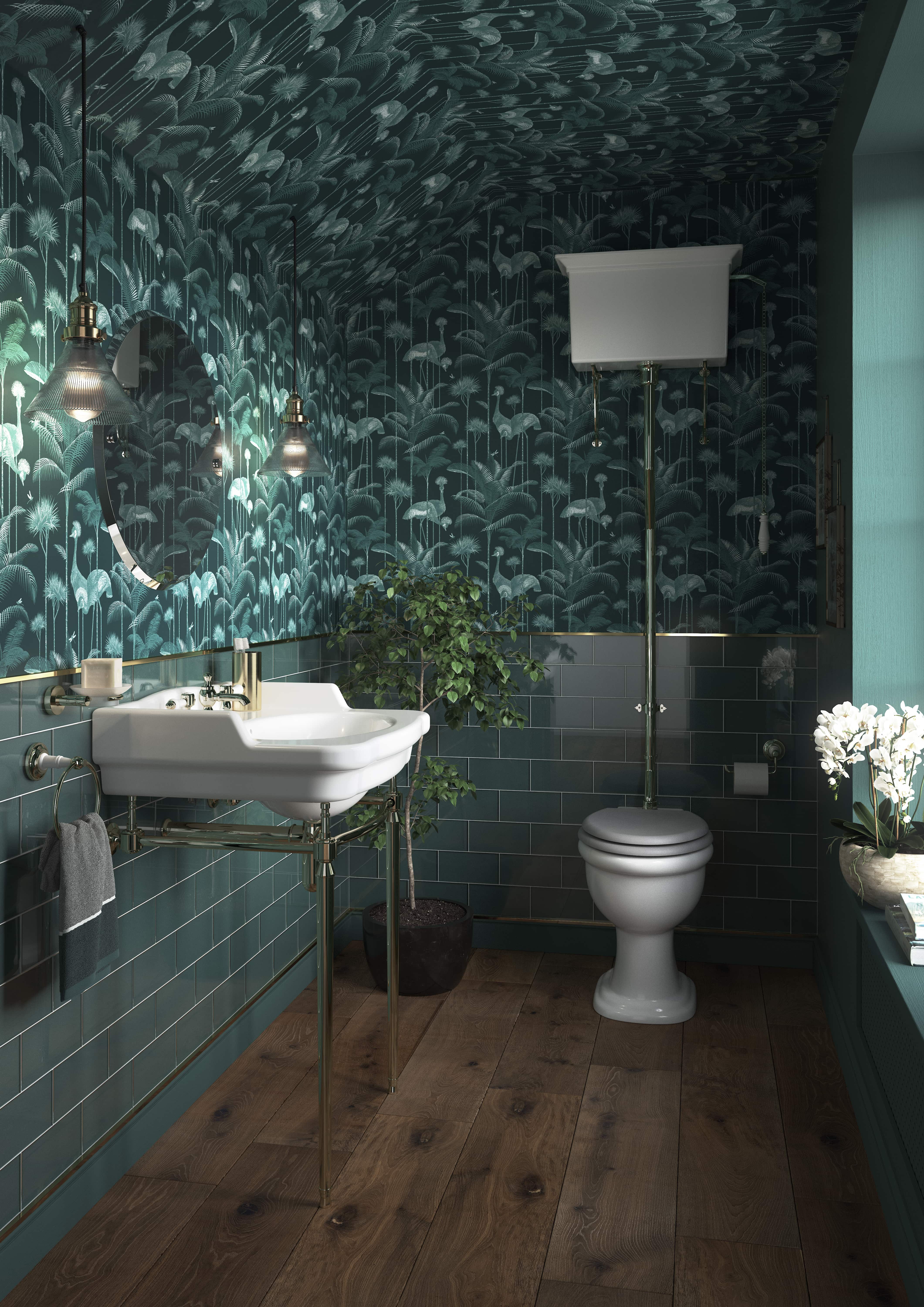 Green bathroom ideas