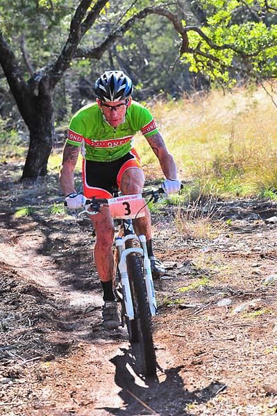 Texas Cycling legend Will Black - made one lap more than Lance Armstrong before flatting in the same creek crossing.