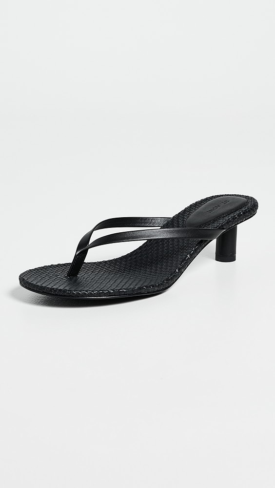 St. Agni Woven Thong Heels