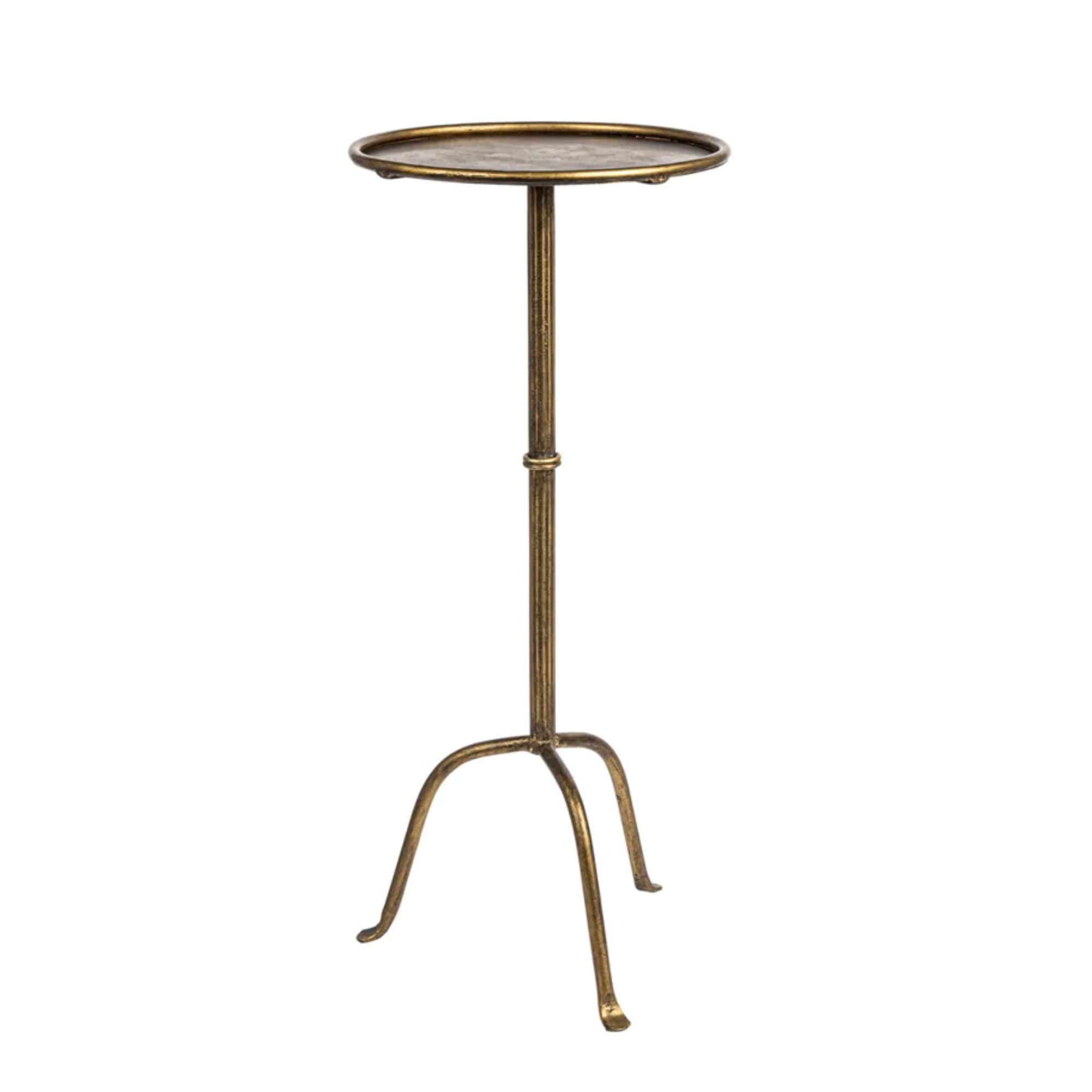 a brass drink table