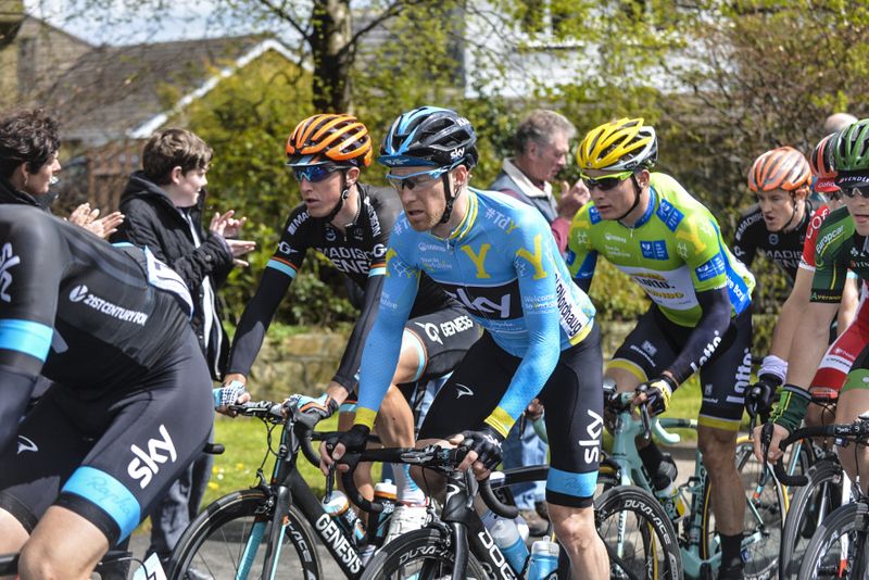 Race leader Lars Petter Nordhaug (Team Sky)
