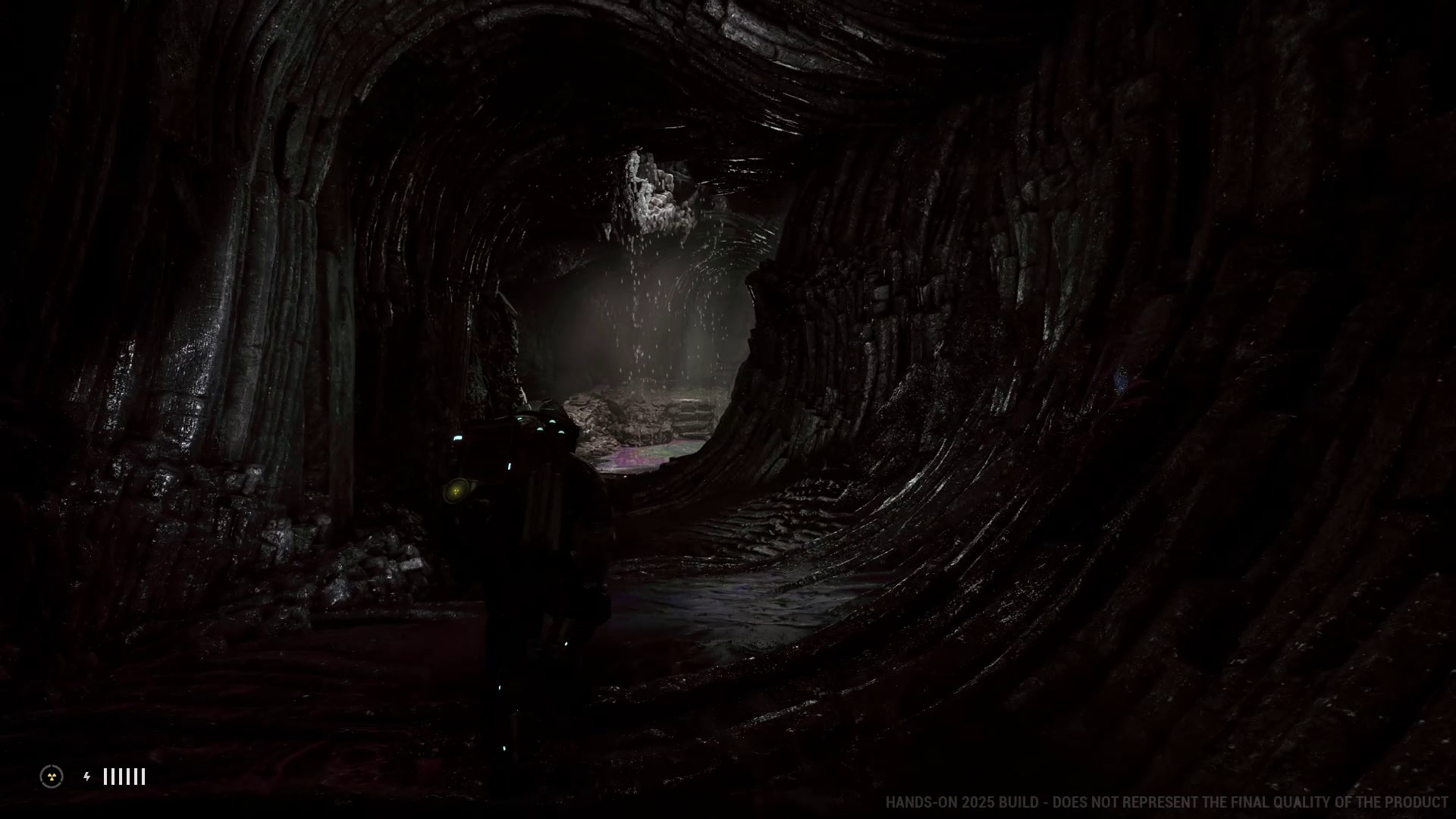 The Alters screenshot of a cave area.