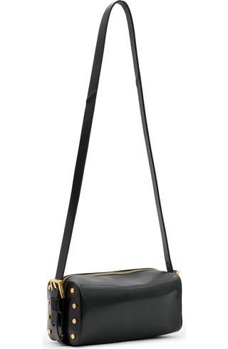 Miro Leather Barrel Crossbody Bag