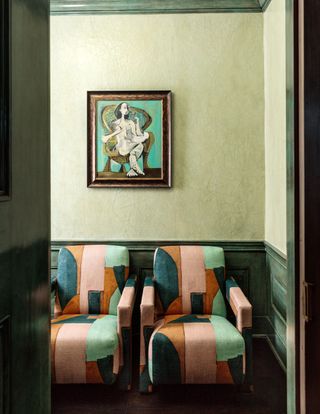 Living room by interior designer Kelly Wearstler