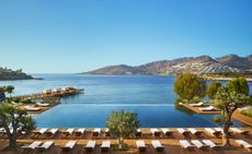 blue sky and sea at The Bodrum Edition hotel