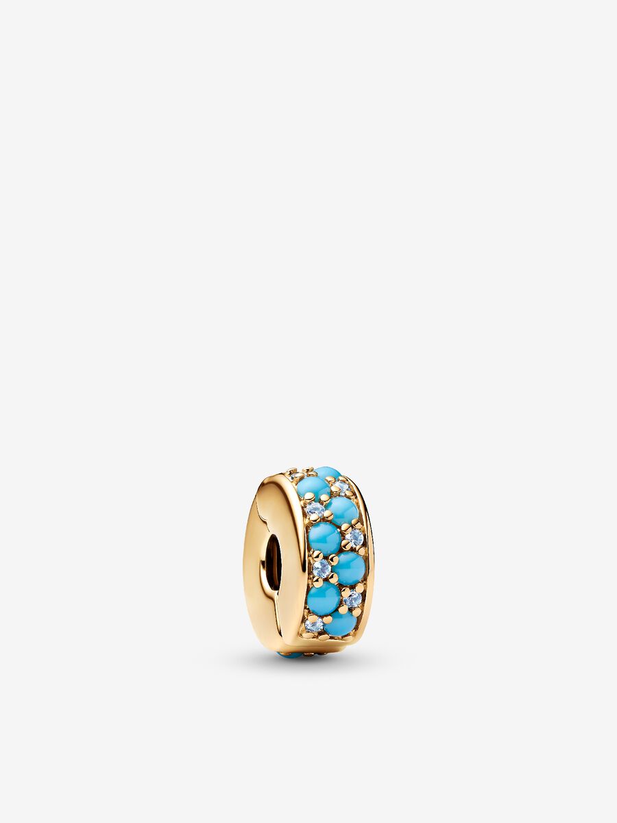 Aqua Blue Clip Charm