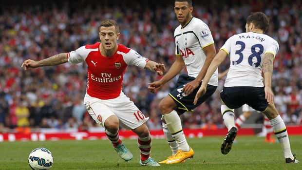 Arsenal&amp;#039;s English midfielder Jack Wilshere