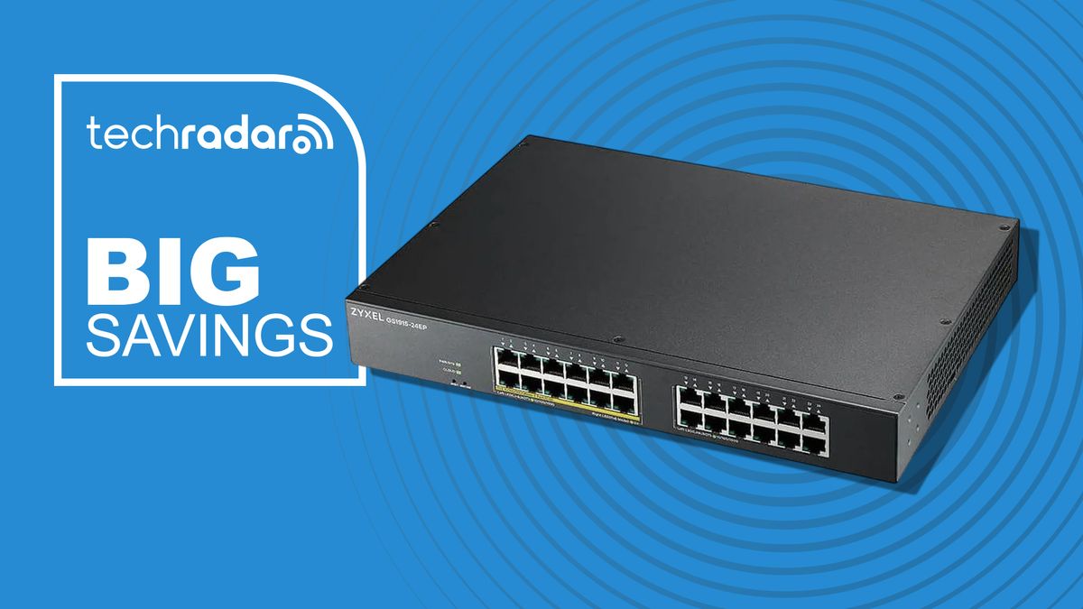 The Zyxel GS1915-24EP 24-port smart switch declutters your home network with 12 PoE+ ports and a 130W power budget — and it’s under $200 at Newegg