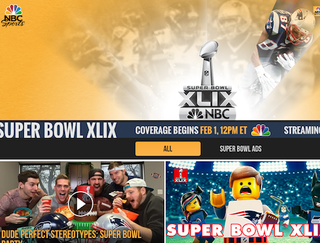 NBC's Super Bowl Live Stream Will Feature Home for TV's Ads