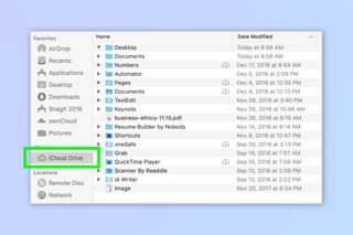 A screenshot showing how to free up iCloud storage space