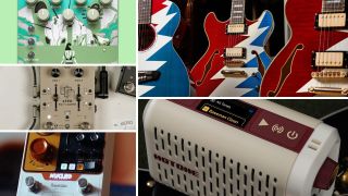 EQD Bathing, D'Angelico 60th Anniversary Grateful Dead guitars, Walrus Xero Looper, Hotone Pulze Mini, Cornerstone Nucleo