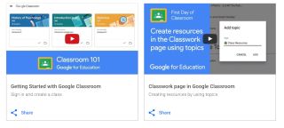 Screenshot showing Google Classroom 101
