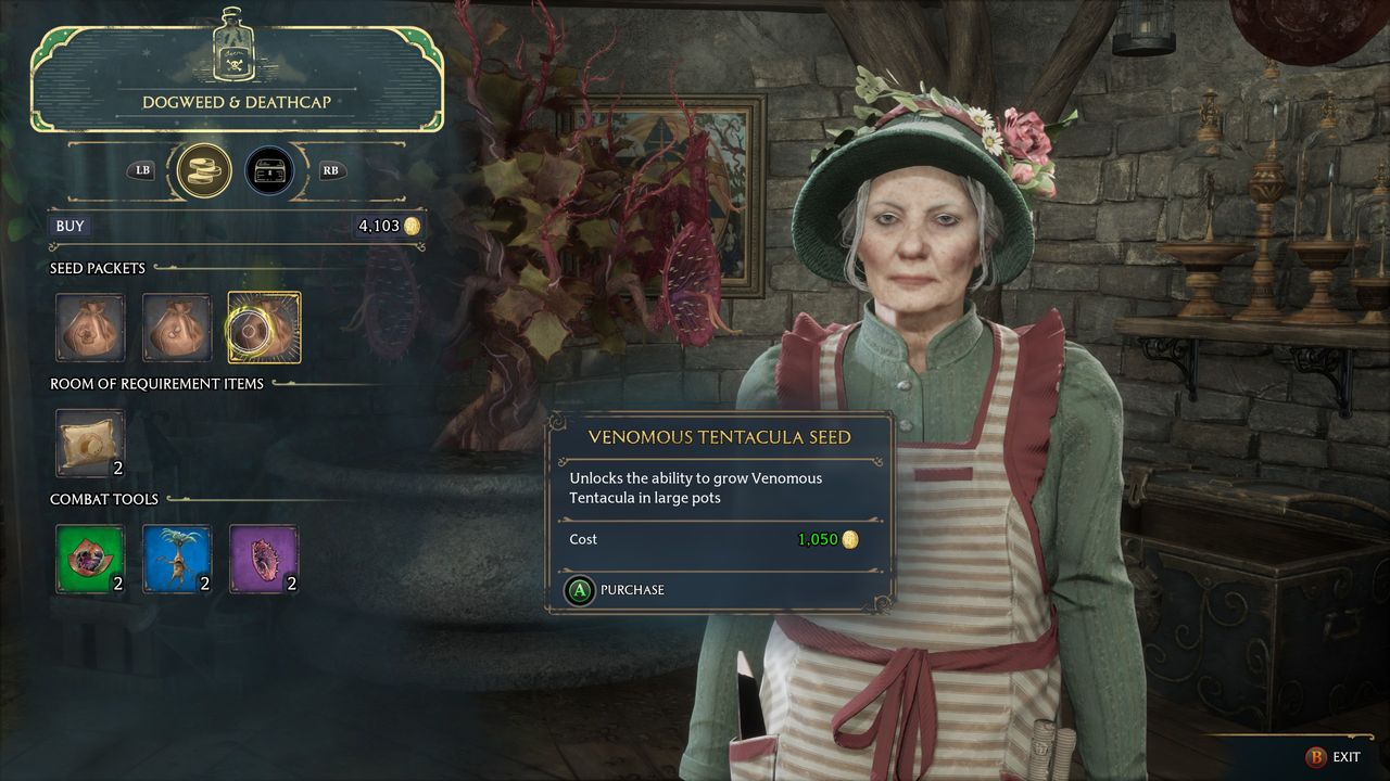 Hogwarts Legacy venomous Tentacula