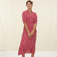 Ditsy Floral Print Midi Dress | Oliver Bonas 
A comfortable fit and flare design, pair this beauty with some box-fresh white trainers for a casual yet cool weekend look.