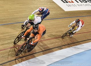 Men Keirin - Harrie Lavreysen (Netherlands) and Joachim Eilers (Germany)