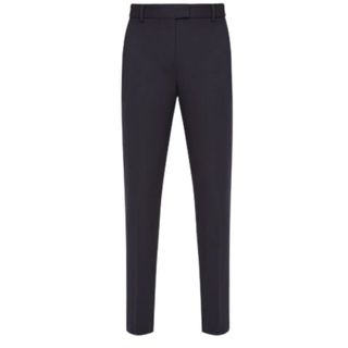 tailored trousers in navy with a slim leg