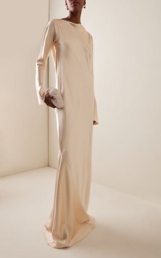 Francesca Miranda, Fenix Silk Long Sleeve Maxi Dress