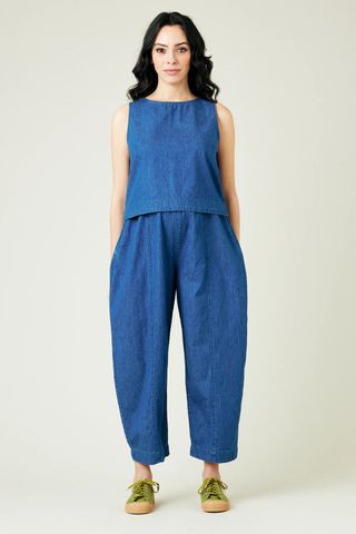 Beyond Nine Mabel Denim Chambray Trousers