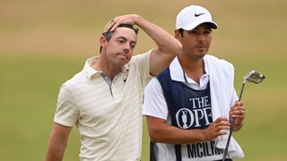 Rory McIlroy looks dejected after the final round of the 2022 Open Championship at St Andrews