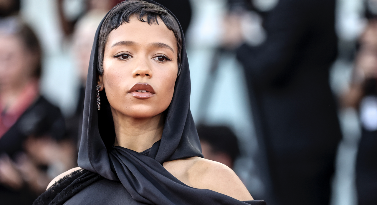 Taylor Russell attends the &quot;Queer&quot; red carpet during the 81st Venice International Film Festival on September 03, 2024 in Venice, Italy.