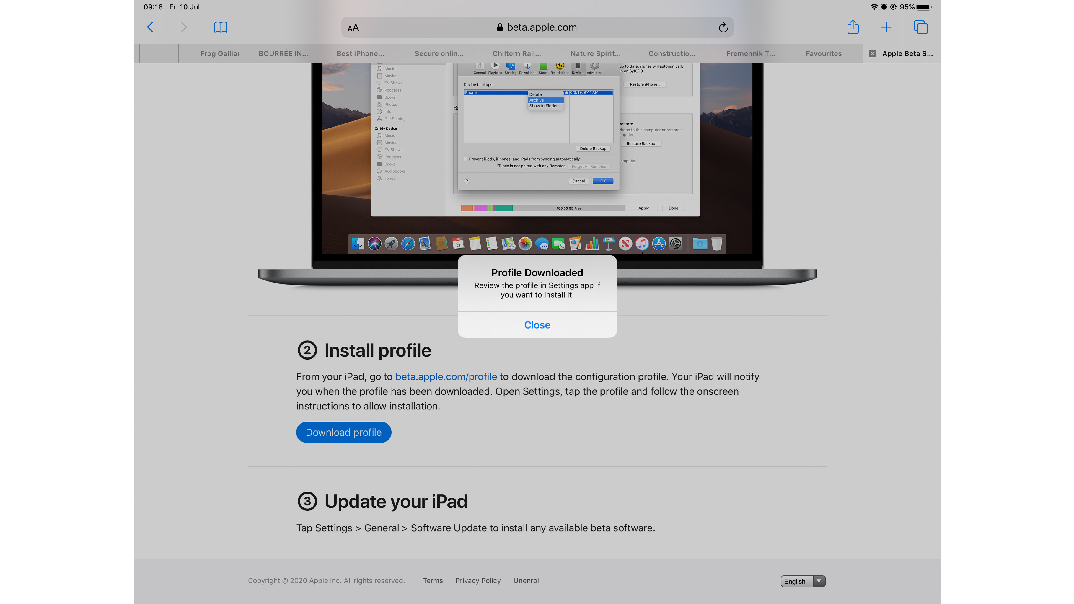 installer iPadOS 14