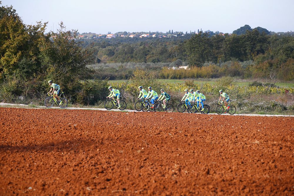 Tinkoff-Saxo riders train this week in Poreč, Croatia.