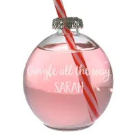 Personalised Christmas Drinking Gin Bauble Glass, £14.95, Amazon Handmade
