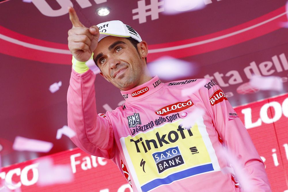 A confident Contador took more time from his rivals during stage 18.