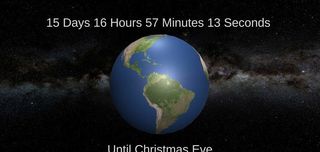 dud3c Christmas Countdown and Santa Tracking main screen