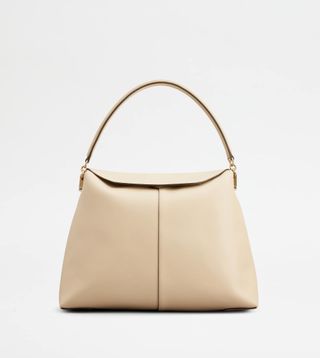 Tod's T Case Tote Messenger Bag in Leather Small