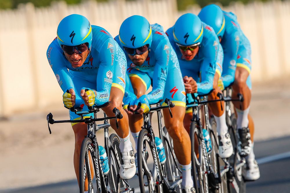 Astana finished 9th in the Worlds TTT