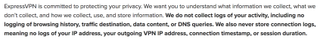 From ExpressVPN's privacy policy.
