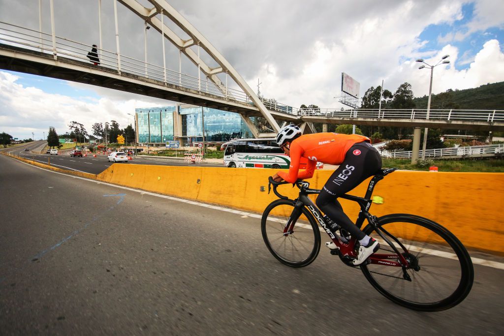 Egan Bernal training in Colombia
