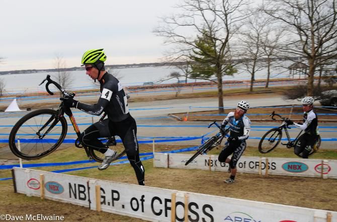 Mike Garrigan ( Van Dessel) was never far from the front today