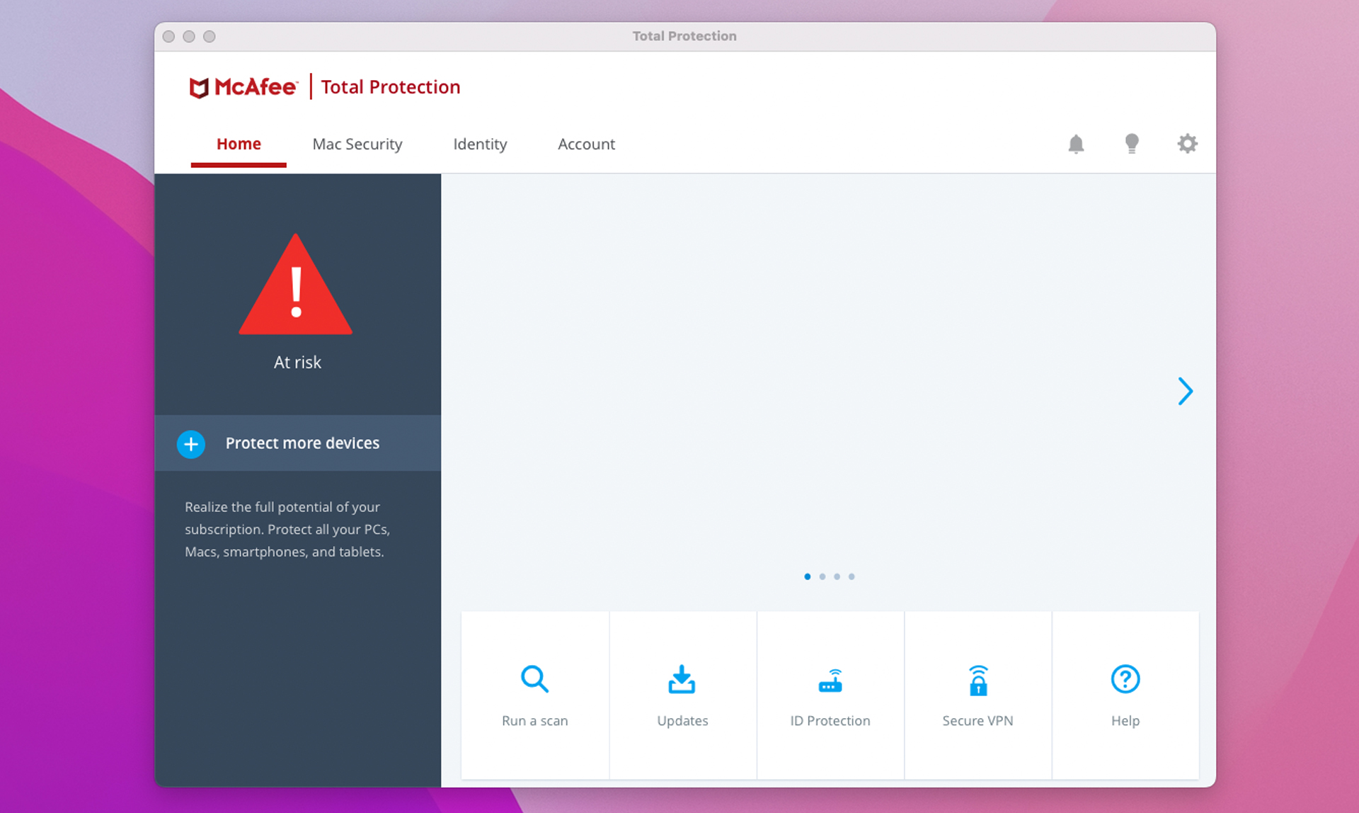 McAfee Total Protection Premium screenshot