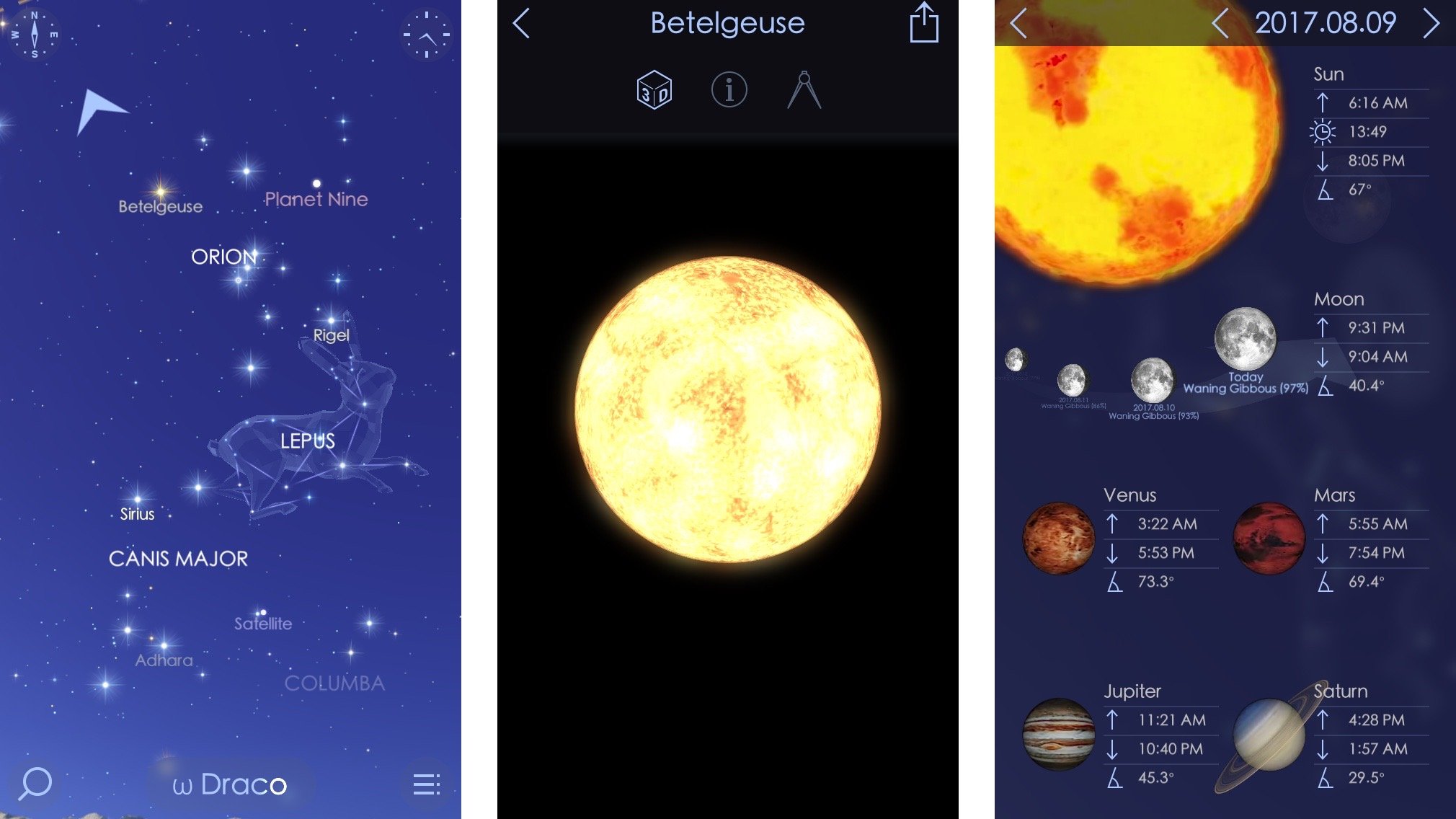 Sky walk 2 жираф. Planet Nine Орион. Путеводителей по звездам для iphone и IPAD. Sun Surveyor Lite. Sun Surveyor Lite app.