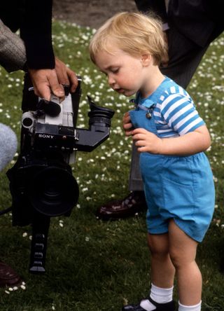 Prince William aged two years old