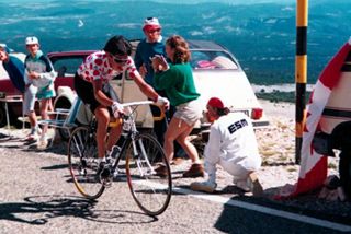 Lucho Herrera of Cafe de Colombia during the 1987 Tour de France