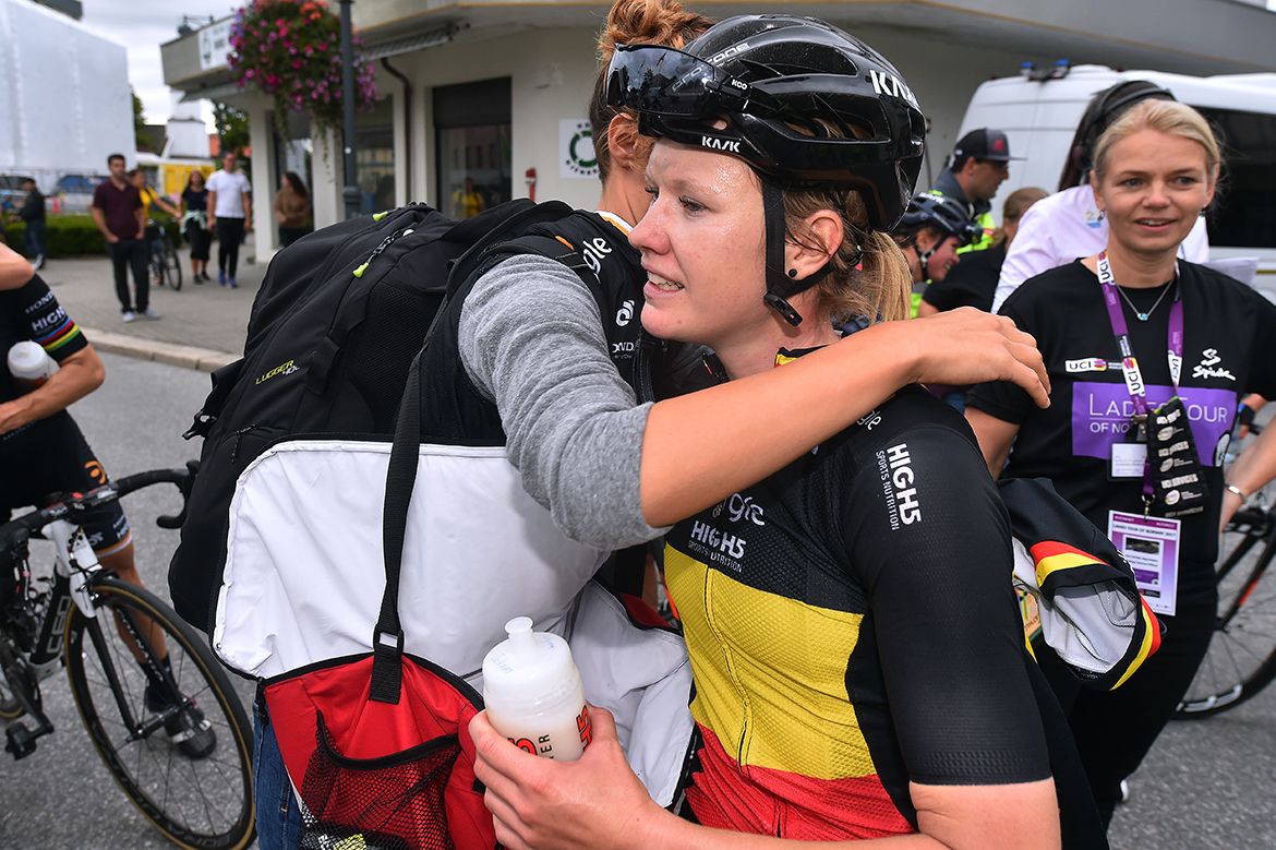 Jolien D'hoore after her Ladies Tour of Norway stage 1 win