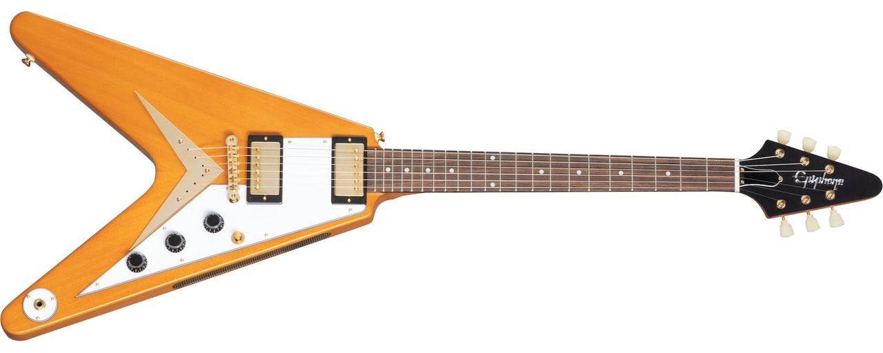 Epiphone's 1958 Korina Flying V guitar