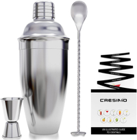 Cresimo 24 Ounce Cocktail Shaker Bar Set with Accessories