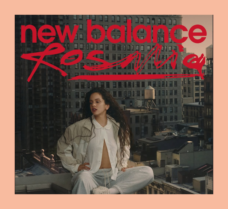 Rosalía's recent New Balance collab leans into the hand-written aesthetic