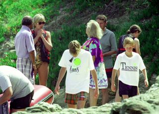 Princess Diana on holiday in 1997