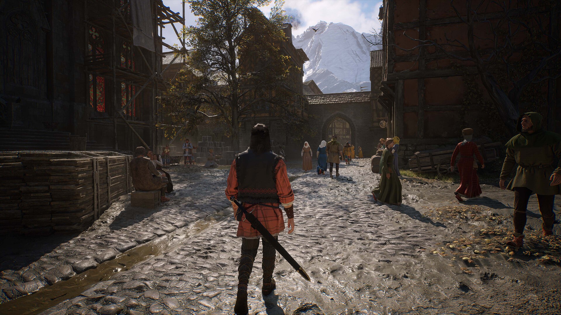 Coen walking through a city in The Blood of Dawnwalker.