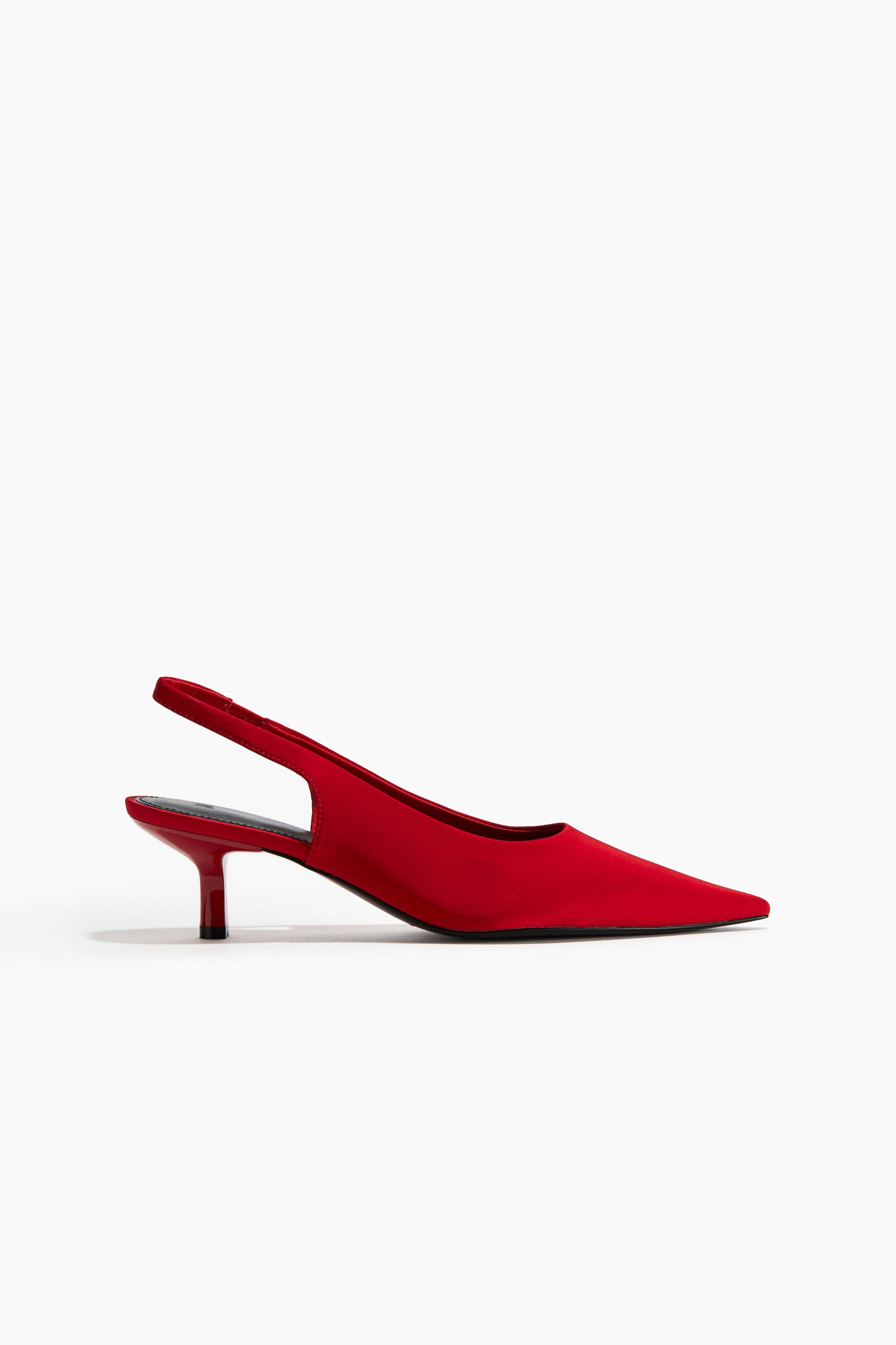 Pointed Slingbacks - Black