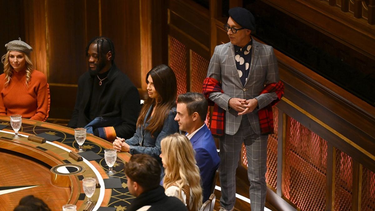 THE TRAITORS -- &quot;Murder in Plain Sight&quot; Episode 203 -- Pictured: (l-r) Trishelle Cannatella, Deontay Wilder...